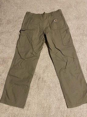 Carhartt Men’s Olive Green Cargo Work Pants